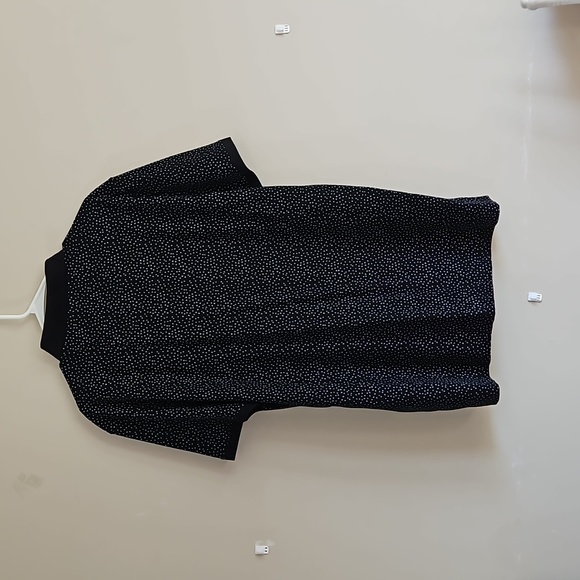 CALVIN KLEN  MENS CASUAL POLO SHIRT BLACK WITH WHITE DOTS SIZE XXL NEW WITH TAGS - Picture 5 of 8